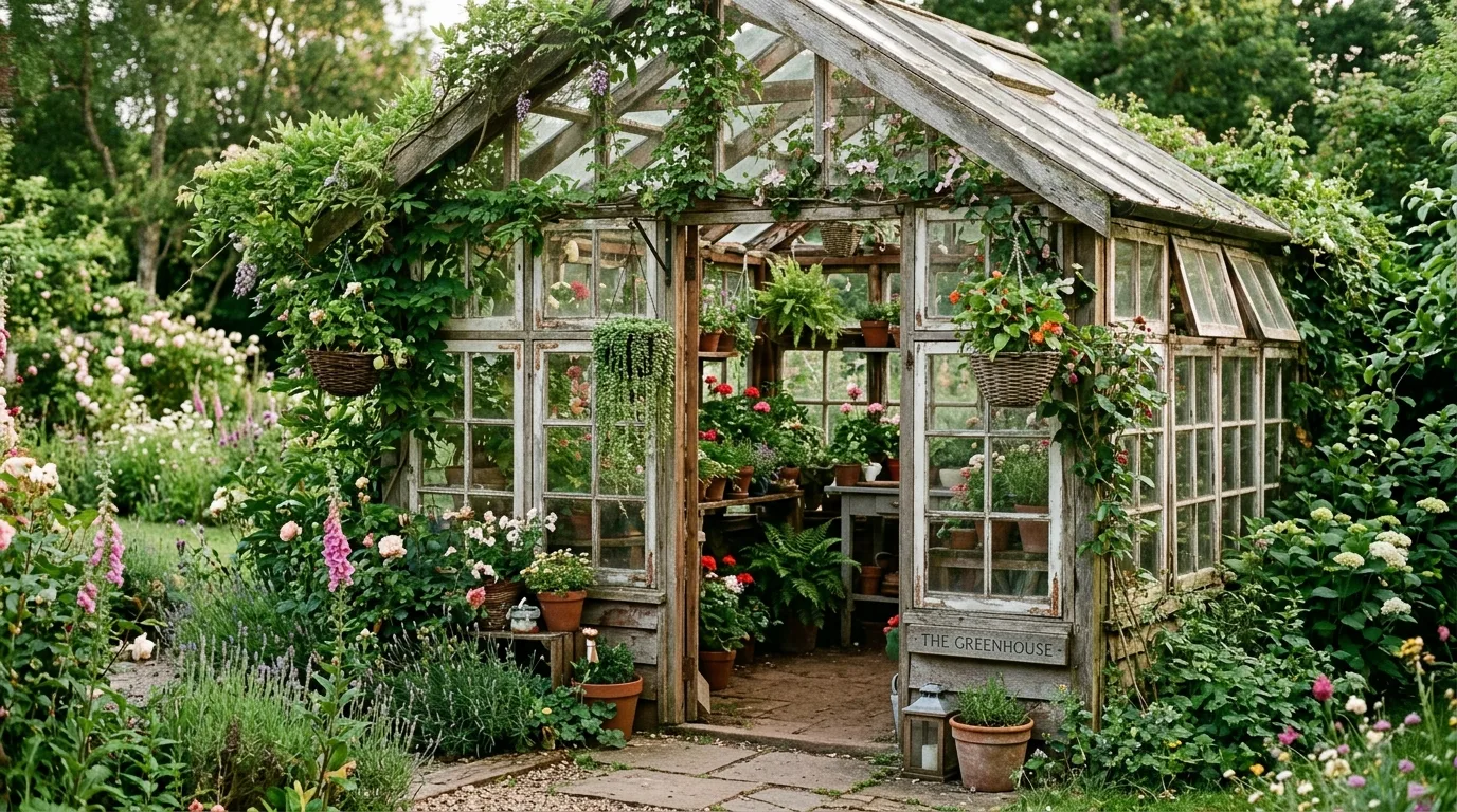 Cottage-Style Window Greenhouse